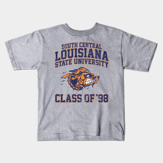 South Central Louisiana State University Class of 98 (Variant) Kids T-Shirt by huckblade